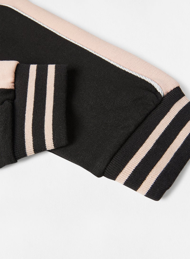 MINOTI - Kids Contrast Stripe Joggers Black - Image 1