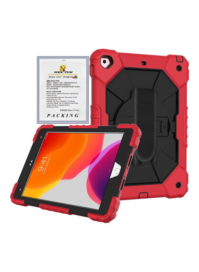 Rock Pow Protective Case Cover For Apple iPad 10.2 inch 2021/2020/2019(9th/8th/7th) Gen Red/Black - Image 1