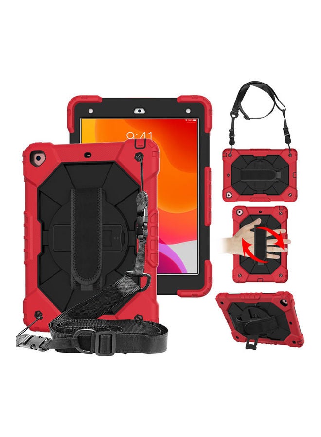 Rock Pow Protective Case Cover For Apple iPad 10.2 inch 2021/2020/2019(9th/8th/7th) Gen Red/Black - Image 3