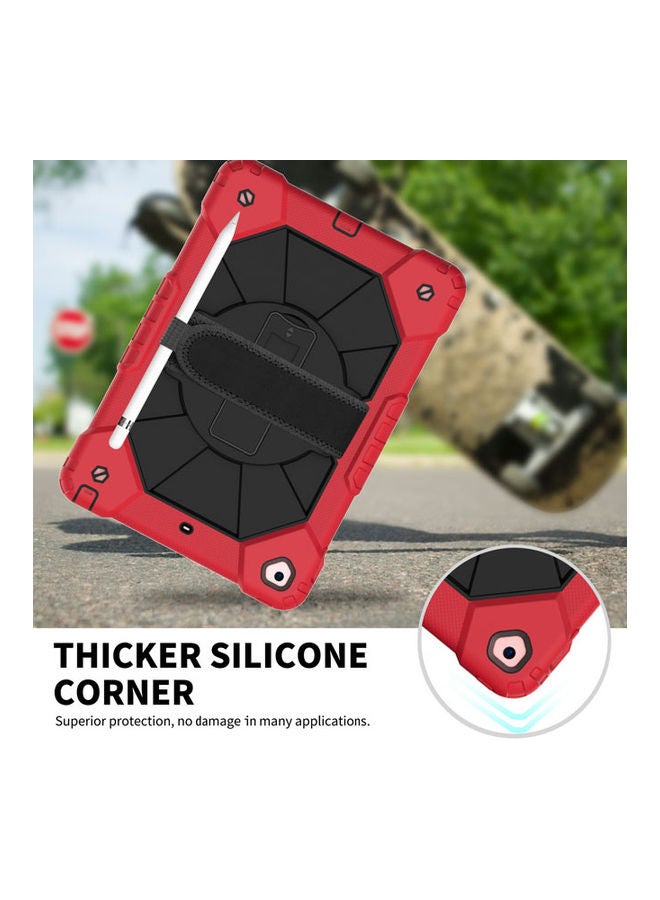 Rock Pow Protective Case Cover For Apple iPad 10.2 inch 2021/2020/2019(9th/8th/7th) Gen Red/Black - Image 5