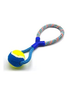 Dogs Ball With Rope For Biting And Continuous Play Multicolour