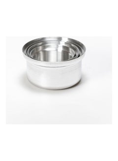 Top Chef 4-Piece Aluminium Cookware Pot Set Silver 18cm  - Image 3
