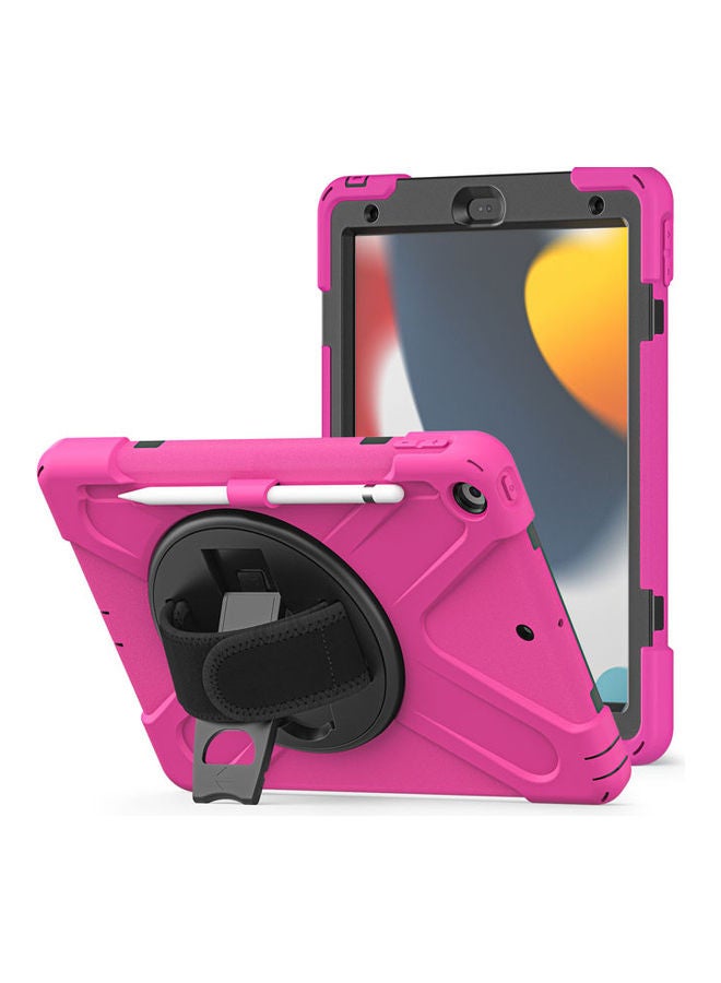 Rock Pow Protective Case Cover For Apple iPad 10.2 inch 2021/2020/2019(9th/8th/7th) Gen Rose Red  - Image 1
