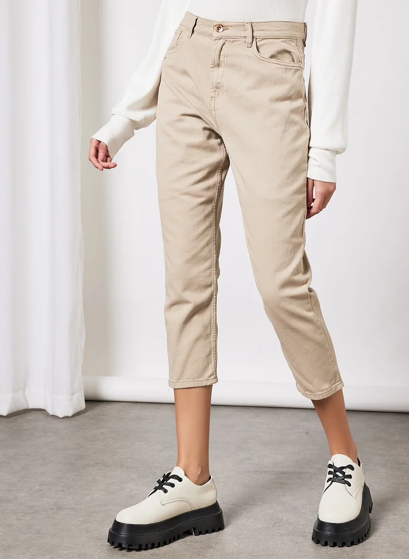 Jacqueline de Yong Cropped Straight Pants