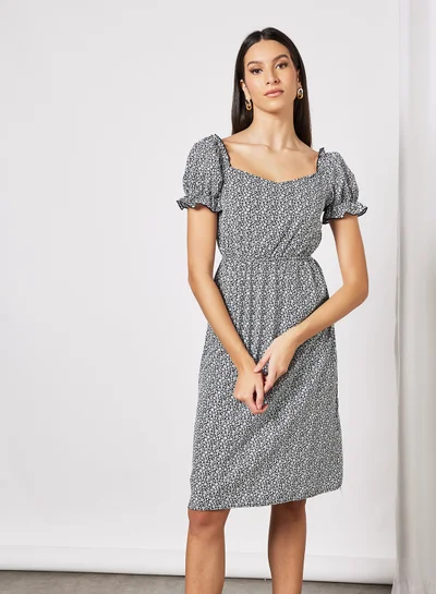 LABEL RAIL Floral Print Mini Dress Multicolour