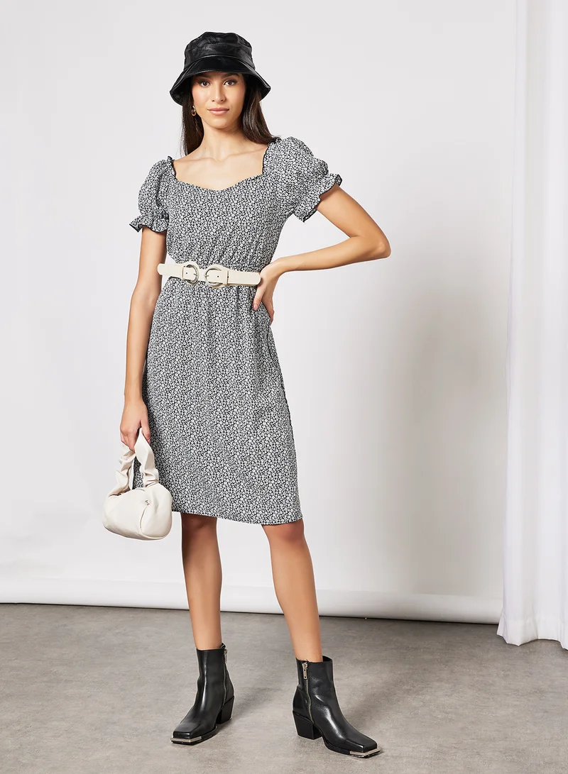 LABEL RAIL Floral Print Mini Dress Multicolour
