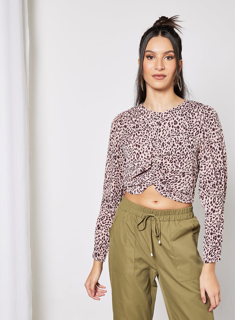 Leopard Print Crop Top Pink - v1636534598/N48065118V_1