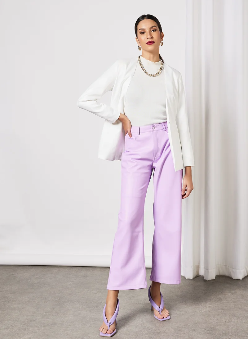 LABEL RAIL Open Front Coat White