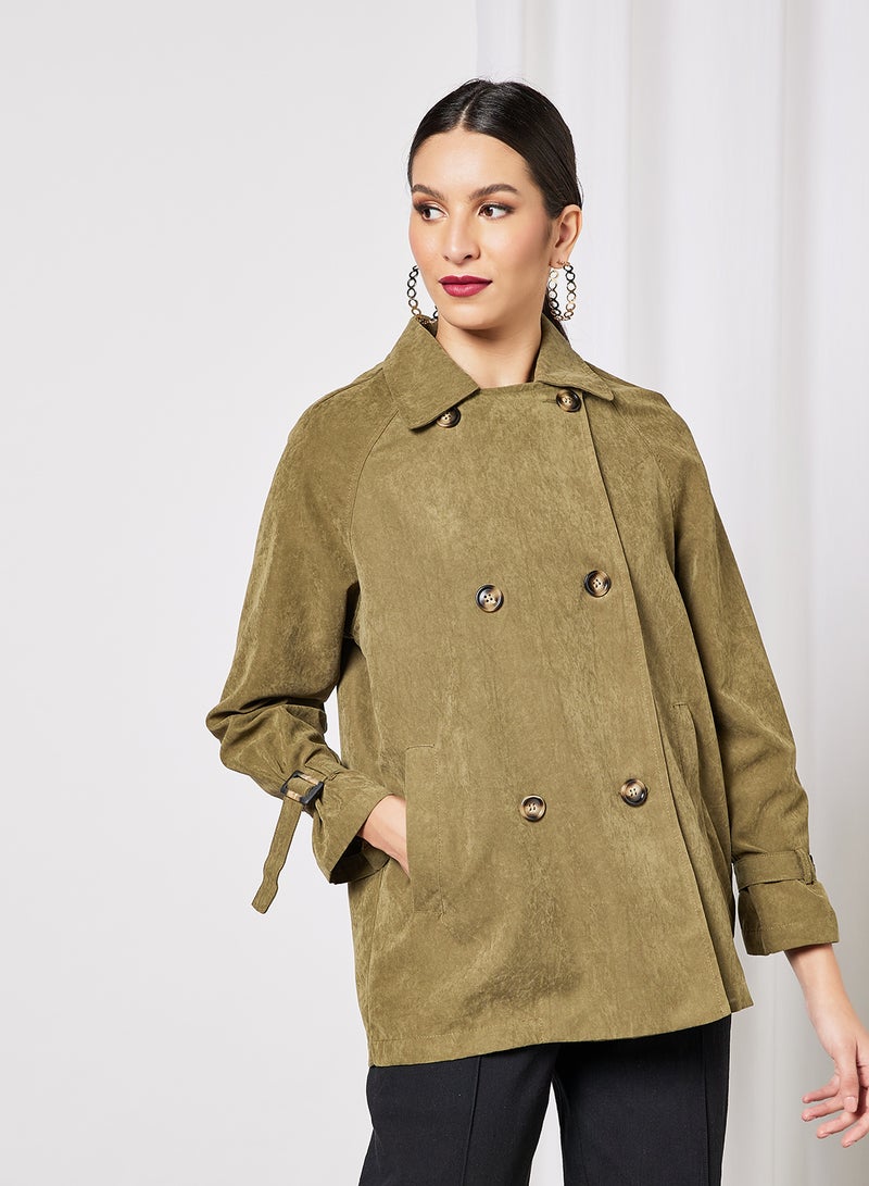 LABEL RAIL - Double Breasted Jacket Green - Image 1