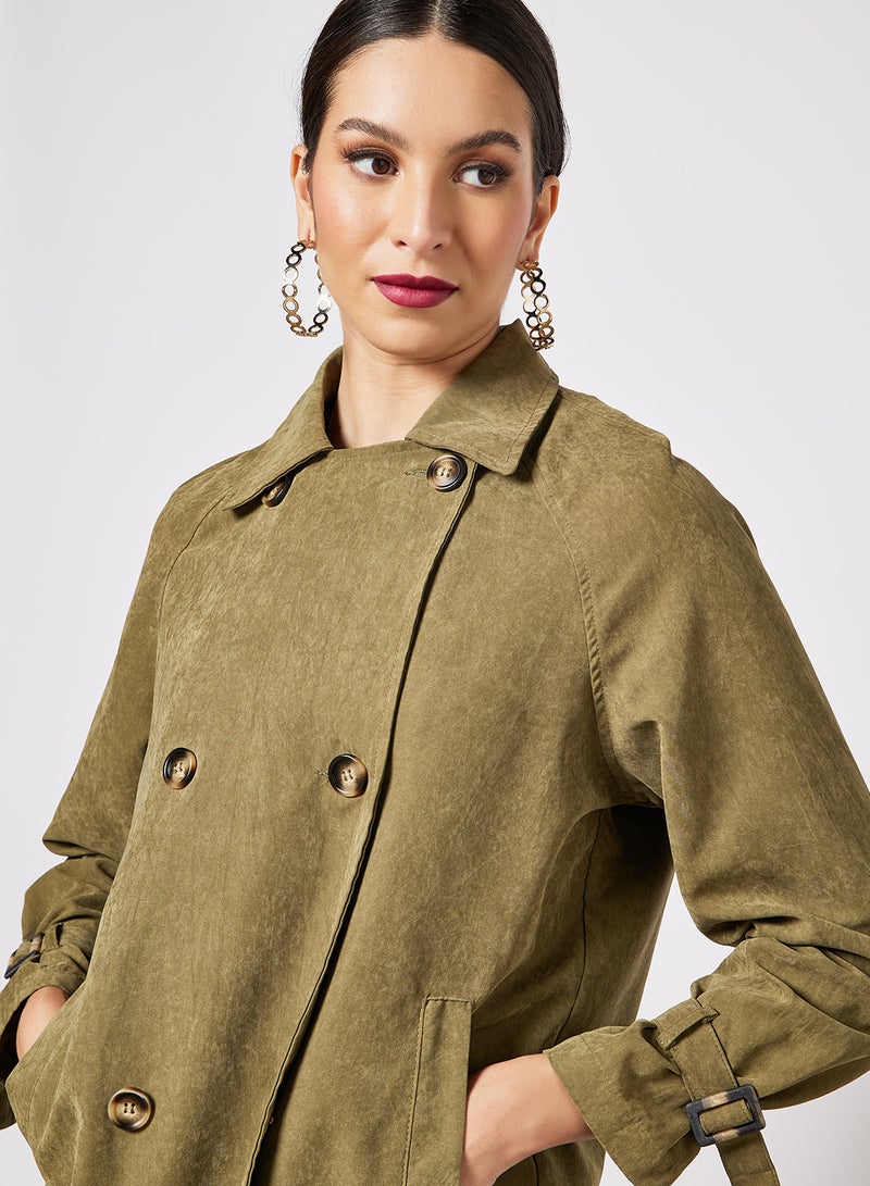 LABEL RAIL - Double Breasted Jacket Green - Image 1