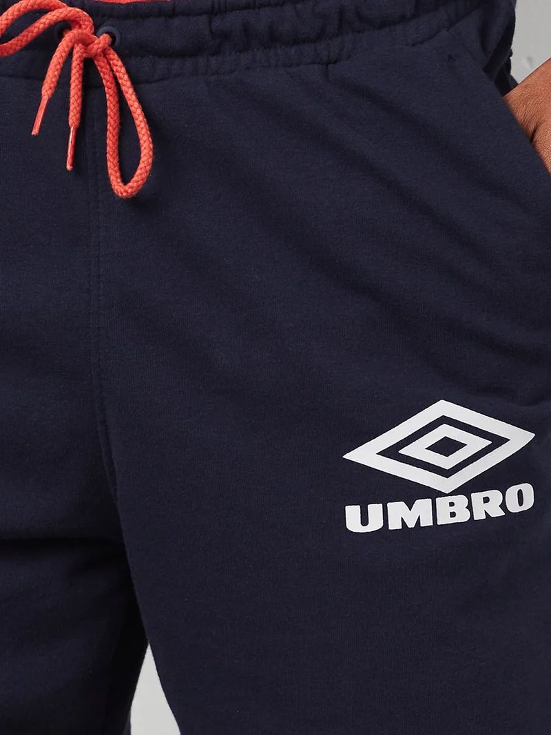 umbro Knee Length Fleece Shorts Blue