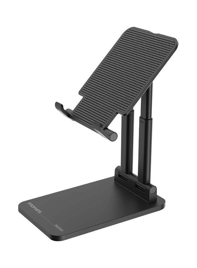 PROMATE Premium Aluminum Tablet/Phone Holder for Desk with Multi-Angle Support for iPad, iPad Pro, Galaxy Tab, Smartphones Black - Image 1