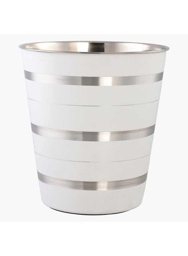 Home Box - High-Quality Sturdy And Durable Environmentally Friendly Long Lasting Rims Dustbin White/Silver 9Liters - Image 1