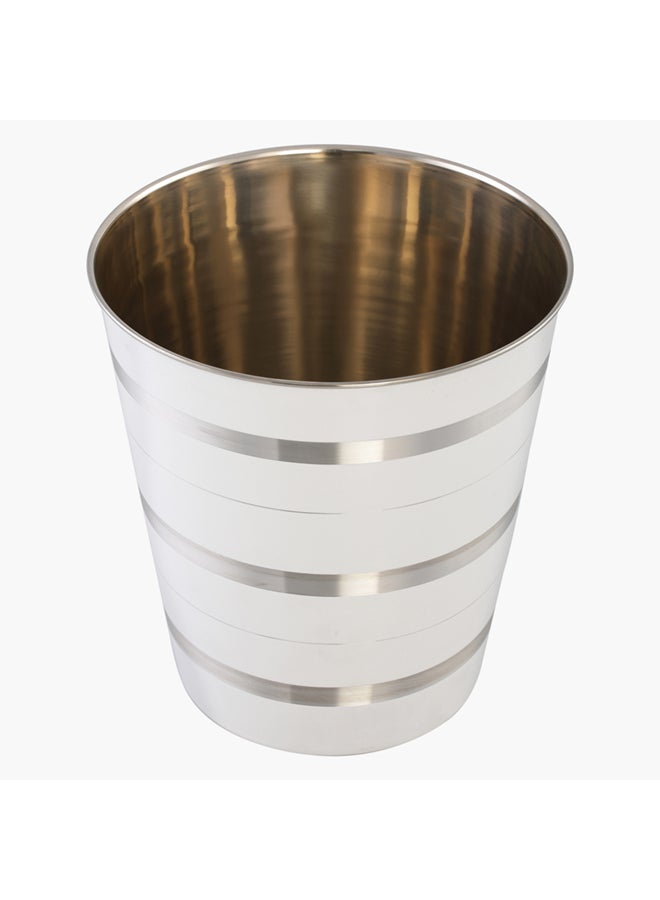 Home Box - High-Quality Sturdy And Durable Environmentally Friendly Long Lasting Rims Dustbin White/Silver 9Liters - Image 1