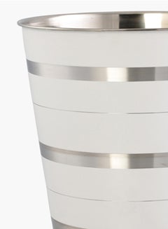 High-Quality Sturdy And Durable Environmentally Friendly Long Lasting Rims Dustbin White/Silver 9Liters - v1636537538/N20166363A_4