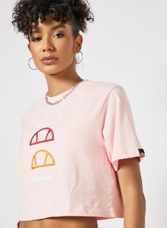 Deway Cropped T-Shirt Pink