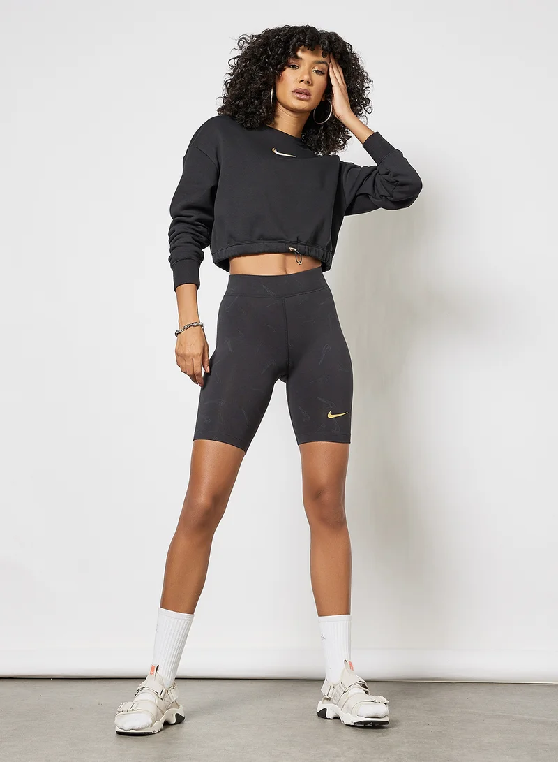 Nike NSW Cropped Sweatshirt Black