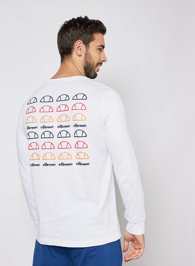 Ellesse Tonaca Long Sleeve T-Shirt White