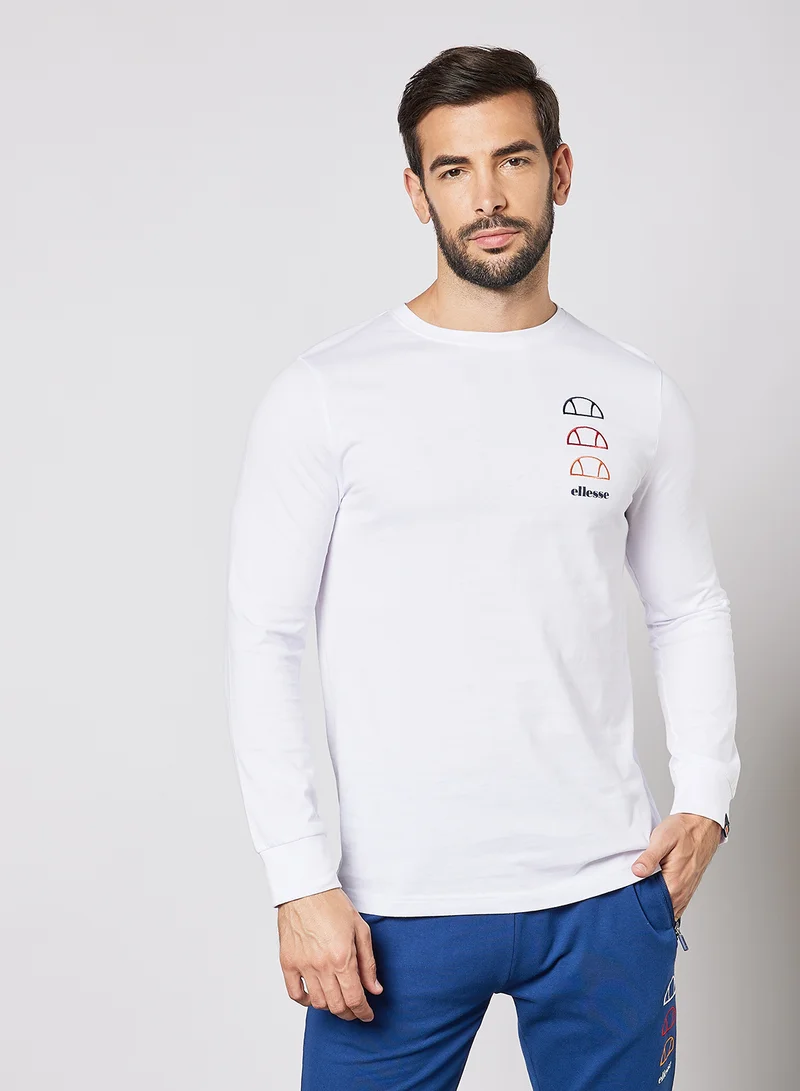 Ellesse Tonaca Long Sleeve T-Shirt White