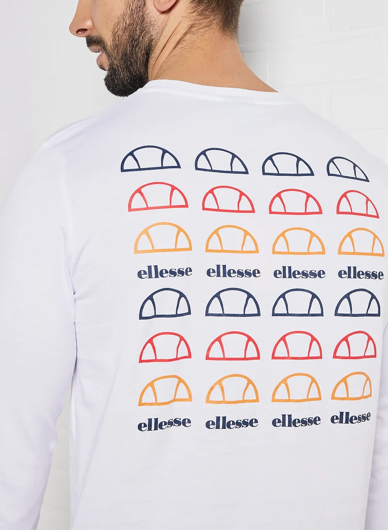 Ellesse Tonaca Long Sleeve T-Shirt White