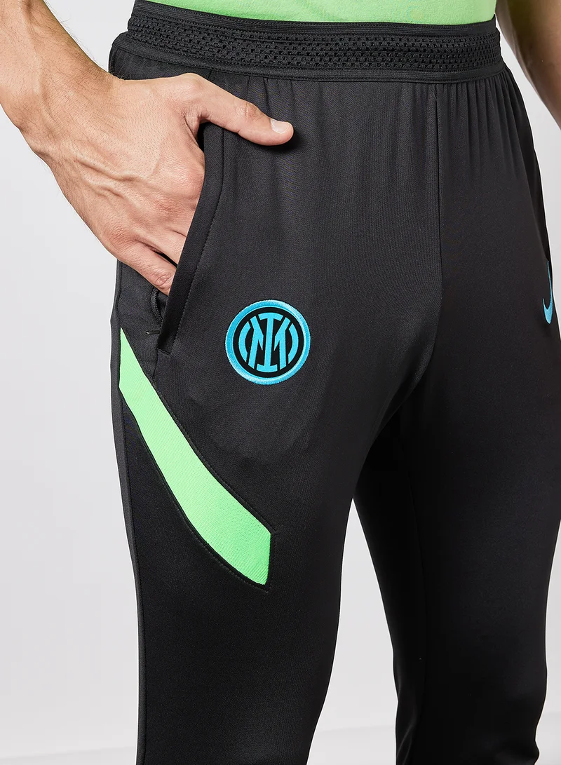 Nike Inter Milan Strike Dri-FIT Knit Football Pants Black