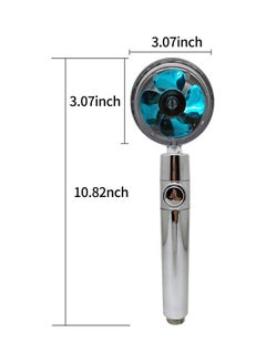 Generic Handheld Shower Head with Turbo Fan ON/Off Pause Switch Cotton Filter Water Saving High Pressure Purple 27.50 x 4.00 x 8.00cm  - Image 4