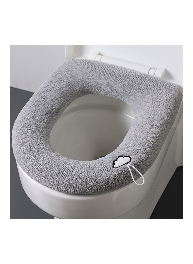 Washable Thicken Toilet Seat Cover Cushion Pad Grey 30.00 x 1.00 x 30.00cm - v1636543478/N51812275A_2