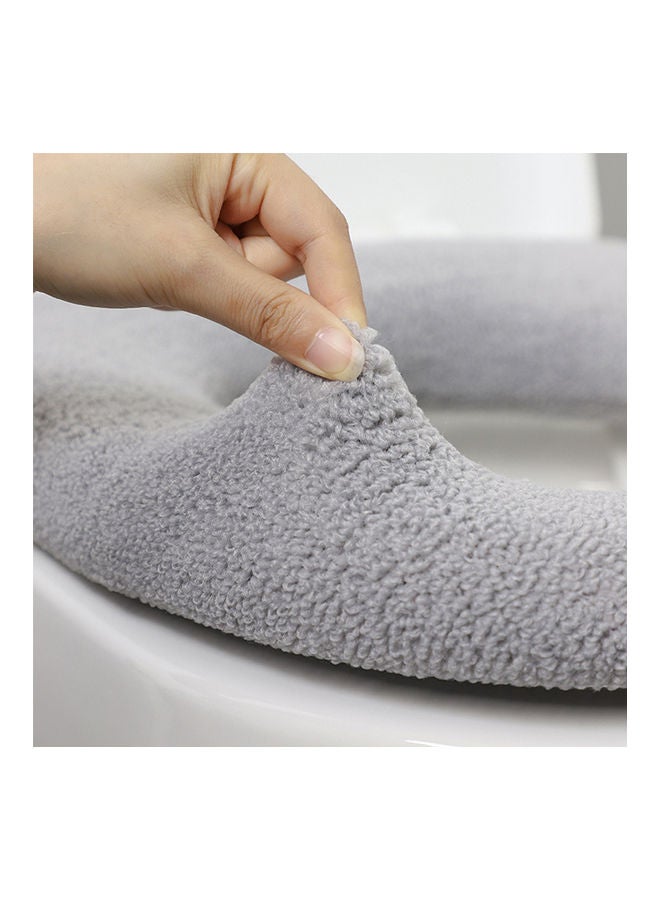 Washable Thicken Toilet Seat Cover Cushion Pad Grey 30.00 x 1.00 x 30.00cm - v1636543479/N51812275A_5