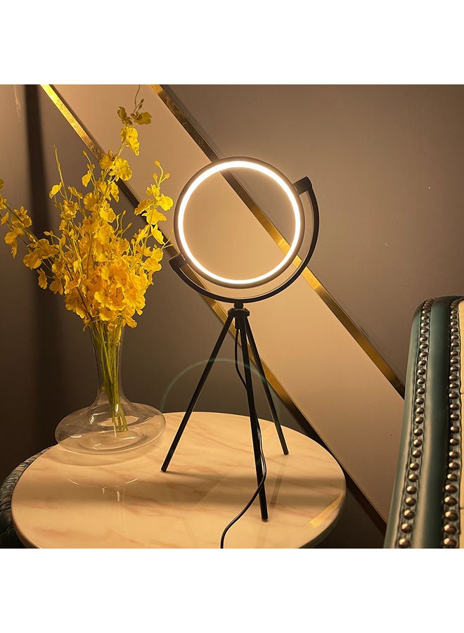 عربست مصباح طاولة ثلاثي القوائم مع حلقة LED RGB وزر تشغيل USB - Image 2