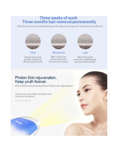 MLAY Home Laser Ipl Hair Removal Device With Bikini And Facial Lamp Blue  - Image 4