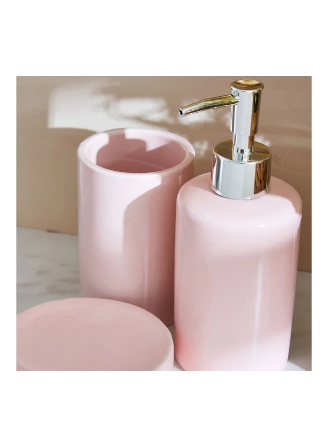 Home Box 3-Piece Ella Bathroom Accessory Set Pink 18.3 x 7.3cm