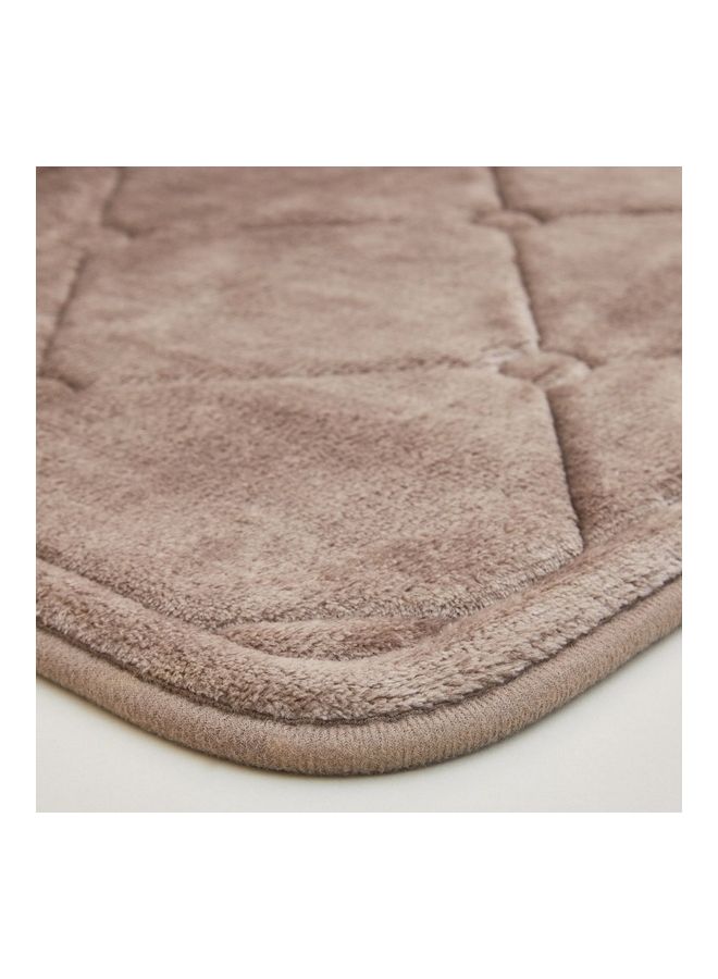 Home Box Bella Memory Foam Bath Mat Beige 40 x 60cm  - Image 2