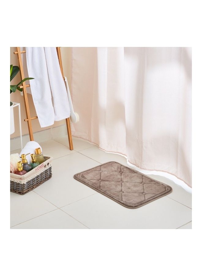 Home Box Bella Memory Foam Bath Mat Beige 40 x 60cm  - Image 4