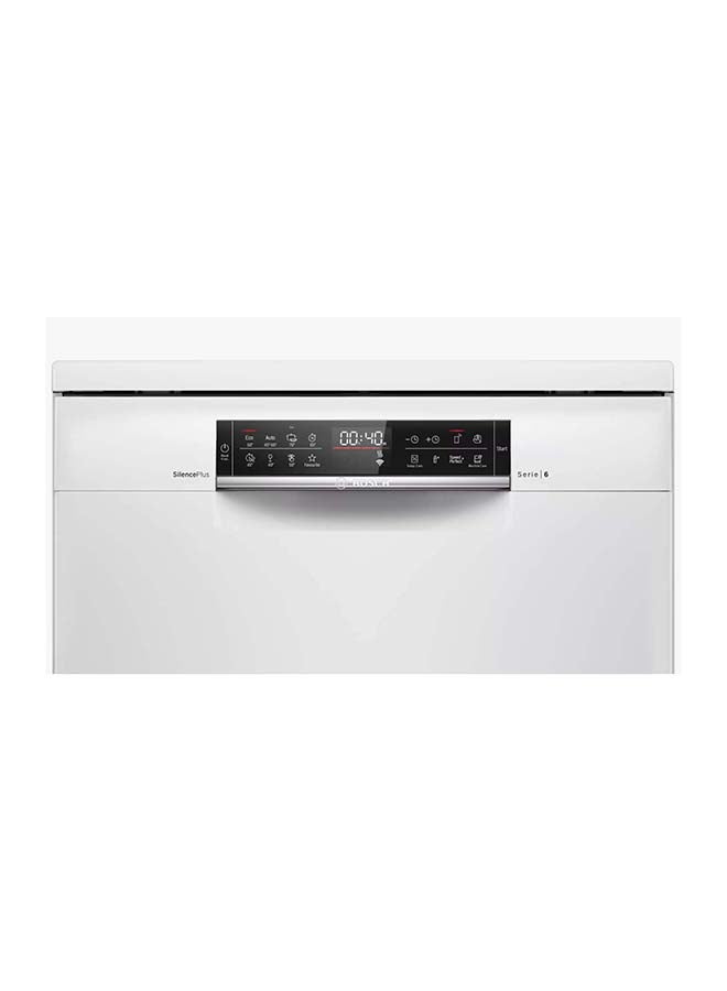 BOSCH - Freestanding Dishwasher, 60 cm, with Smart Remote Control, HygienePlus, Silence Plus SMS6ECW38M White - Image 1
