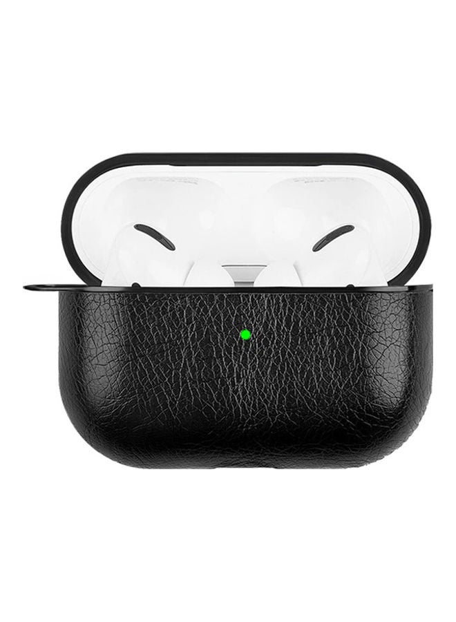 MARGOUN Leather Case For Apple AirPods 3 Black - Image 2