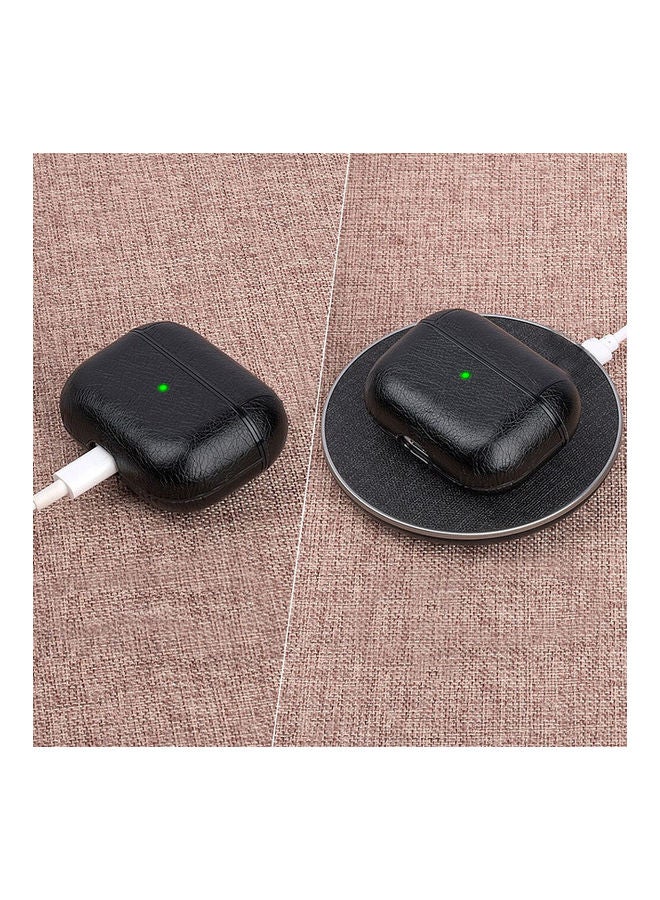 MARGOUN Leather Case For Apple AirPods 3 Black - Image 4