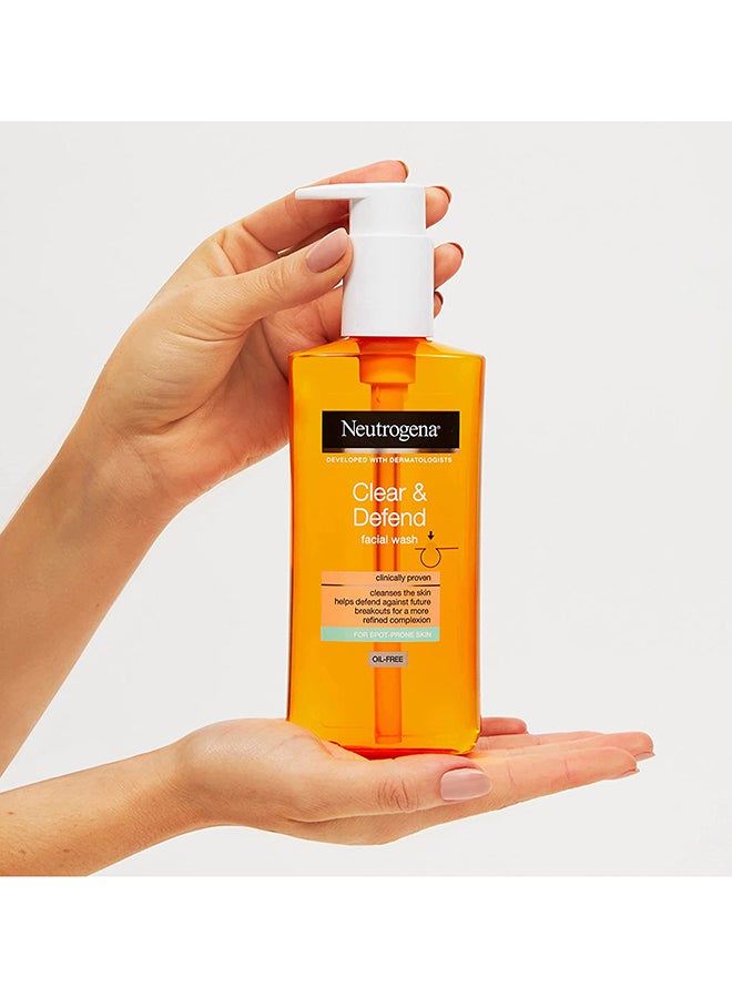 Neutrogena Clear And Defend Facial Wash Orange 200ml  - Image 5