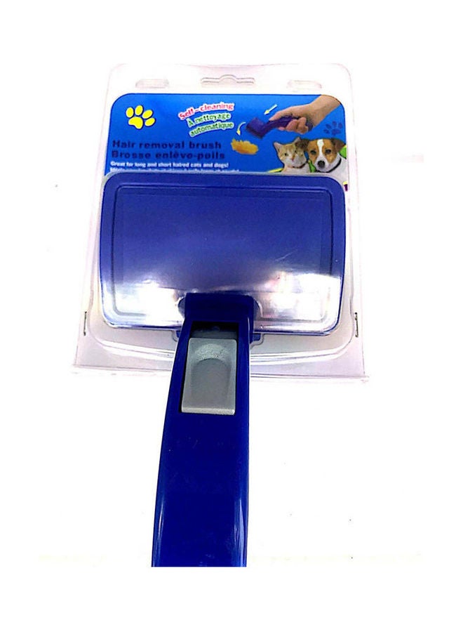 Cat & Dog Hair Comb With Hair Removal Compress Blue