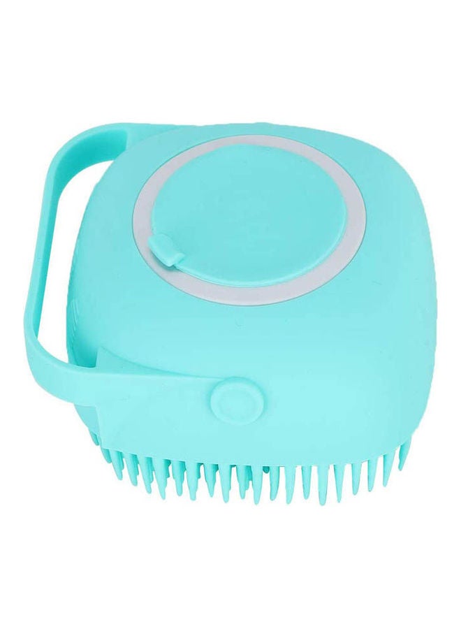 Pet Multi-Functional Bath Massage Brush Cleaning With Shampoo For Dogs And Cats Blue - Image 2