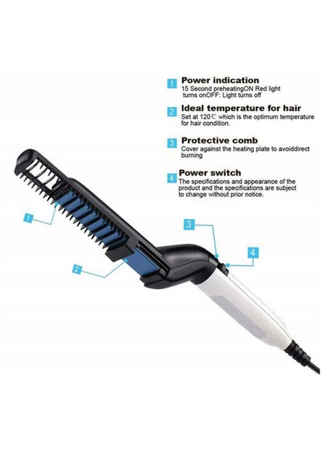 bof Electric Beard Straightener White/Black/Blue - Image 4