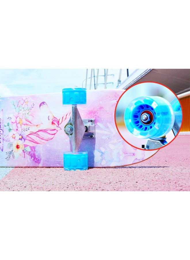 كول بيبي لوح تزلج احترافي للأطفال والكبار بتصميم قلاب مزدوج بأربع عجلات 80x20x10سم - Image 4