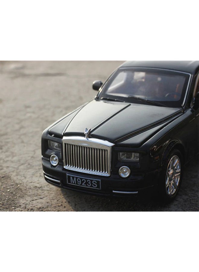 ZXZ - Rolls Royce Phantom Metal Toy Car Realistic Detailing Unique Design Durable Black 6.3x15x4cm - Image 1