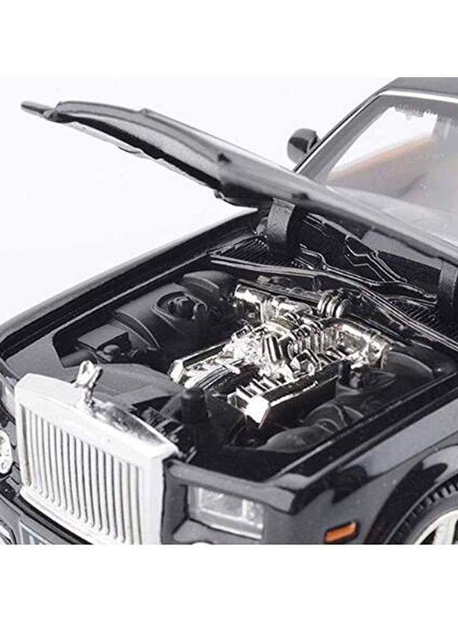 ZXZ - Rolls Royce Phantom Metal Toy Car Realistic Detailing Unique Design Durable Black 6.3x15x4cm - Image 1