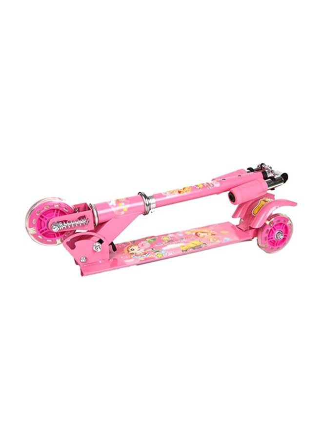 Sharpdo 3-Wheel Foldable Scooter Lightweight And Easy To Carry Anywhere For Kids Pink 74x110x17cm - Image 2