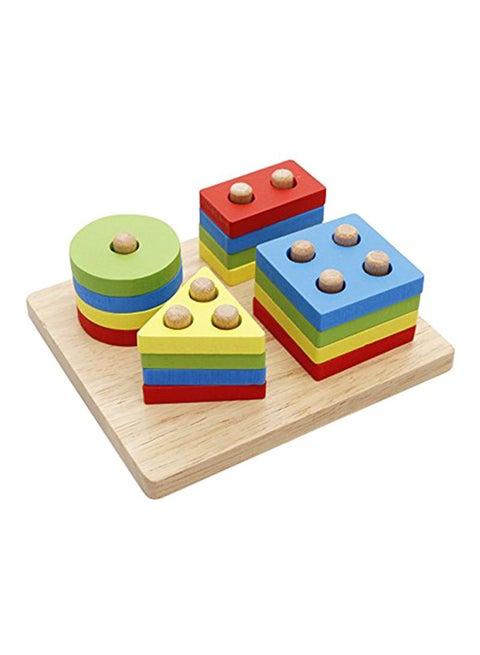 Creative Craft Recognition Geometric Shape Sorter Educational Learning Toy For Kids