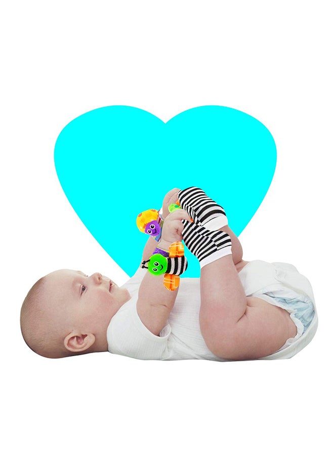 RMXZH 4-Piece Cute Animal Soft Baby Socks Toys Set For Kids Promotes Comfort  - Image 3