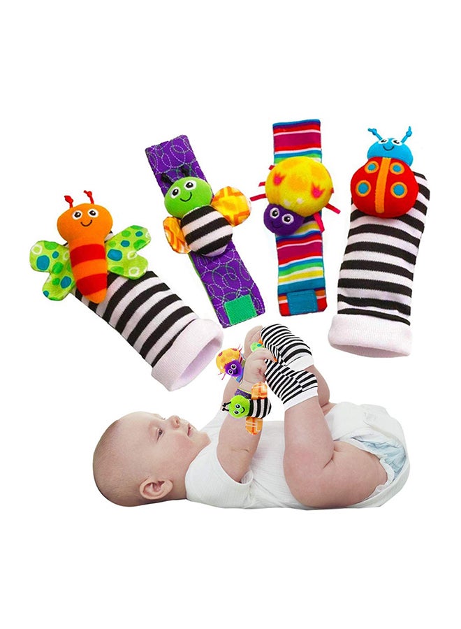 RMXZH 4-Piece Cute Animal Soft Baby Socks Toys Set For Kids Promotes Comfort  - Image 1