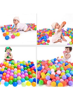 Generic 50-Piece Colorful Soft Plastic Ocean Fun Ball Tent Swim Pit Toy Game Set 7x7x7cm  - Image 3