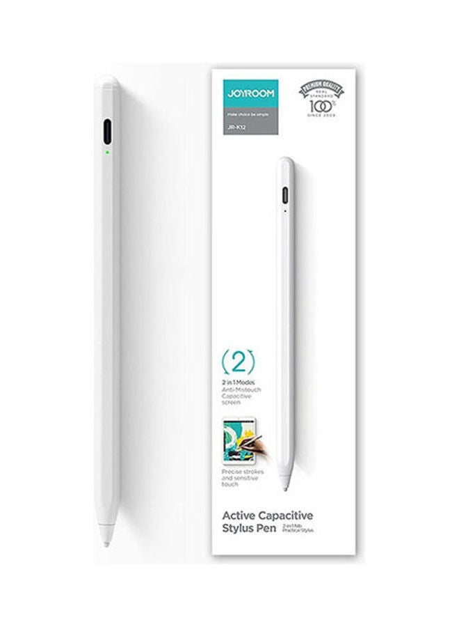Generic - Active Capacitive Pen Dual Modes Magnetic Sensitive Touch Stylus Pen White - Image 1