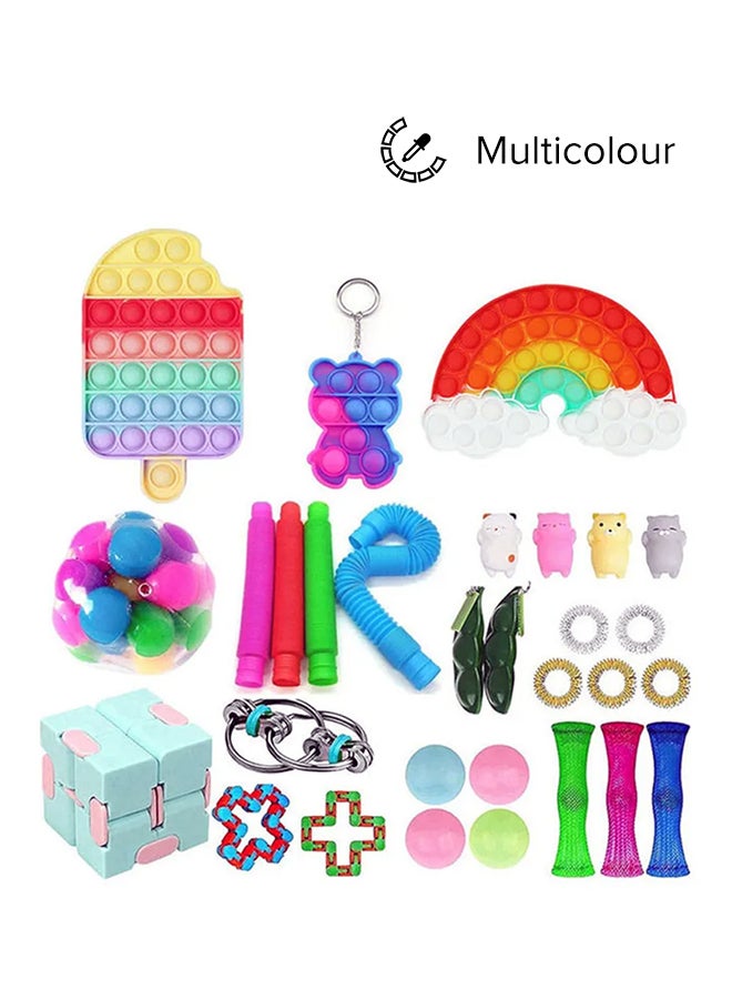 XiuWoo - 29-Piece Simple Dimple Mini Bubble Sensory Lightweight High-Quality Fidget Toy Set - Image 1